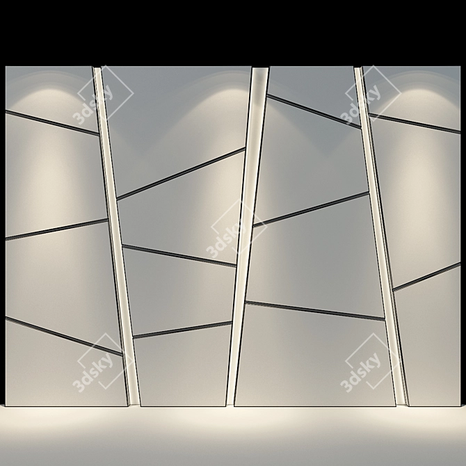 Modern Elegance Wall Panel 41 3D model image 2