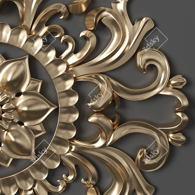 3D Max-Ready Trim Ornaments 3D model image 3