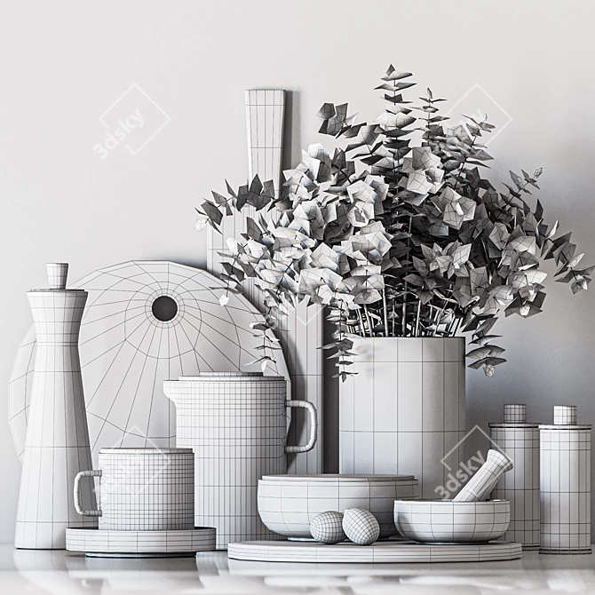 2015 Kitchen Accessories Set 3D model image 4