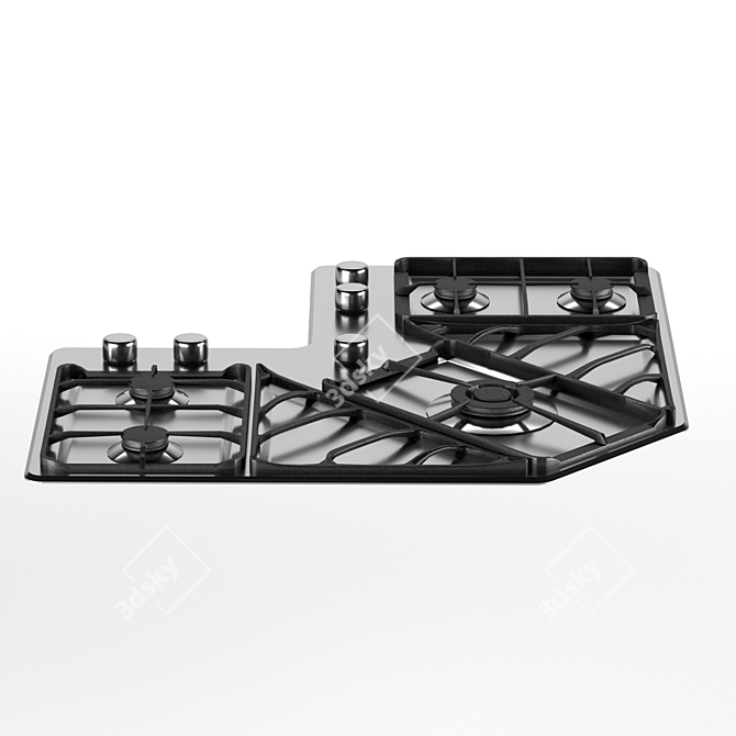 Foster Angolare Gas Cooktop 7038 052 3D model image 2