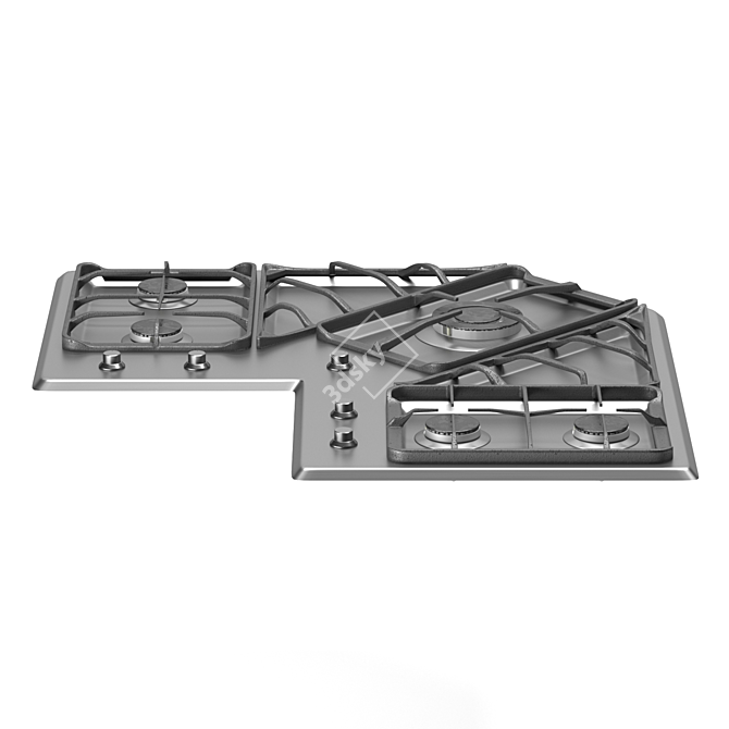 Foster Angolare Gas Cooktop 7038 052 3D model image 7