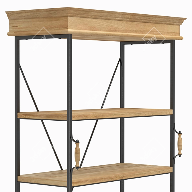 Academy Bookcase: Elegant & Functional 3D model image 4