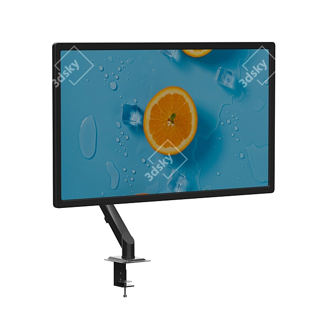 Space-Saving Monitor Holder 3D model image 3