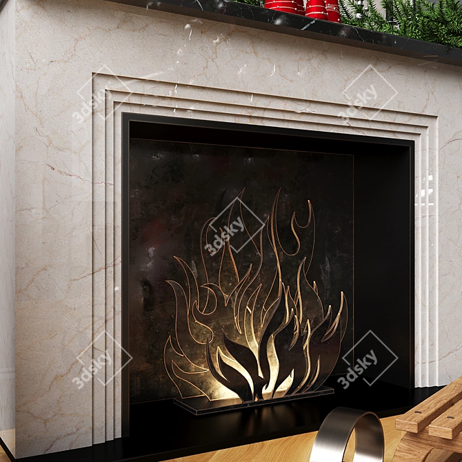 Festive Christmas Decor Set 3D model image 6