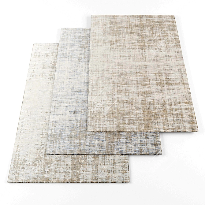 High Resolution Rugs Set - 5PCS 3D model image 1