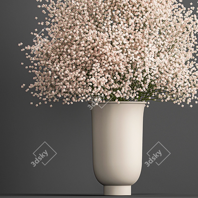 Elegant Cyclades Vase Bouquet 3D model image 2