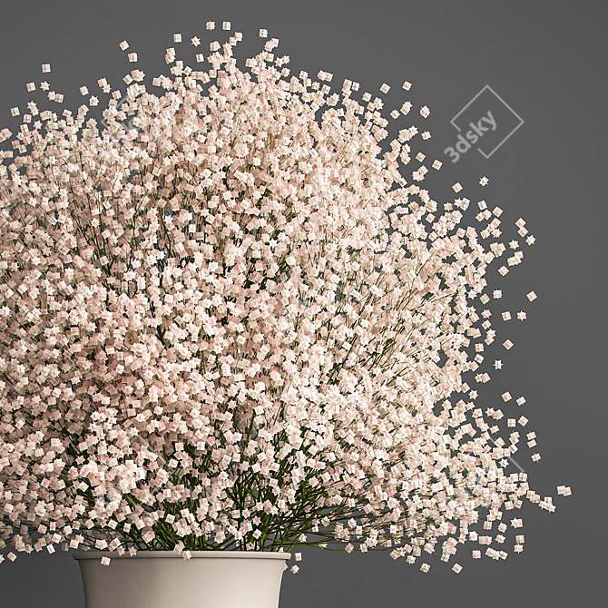 Elegant Cyclades Vase Bouquet 3D model image 5