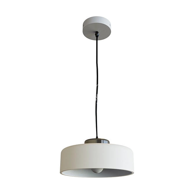 Elegant Round Pendant Light 3D model image 1