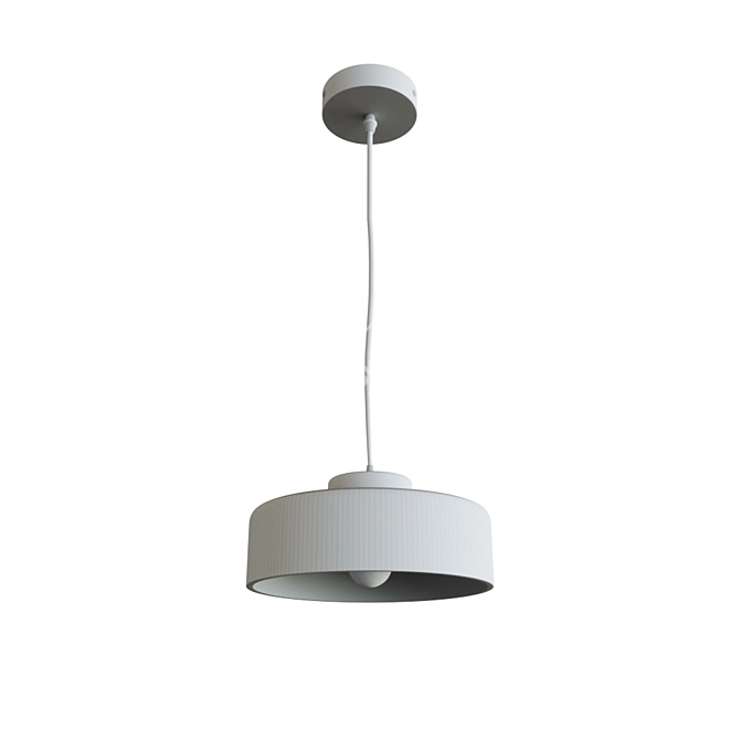 Elegant Round Pendant Light 3D model image 2