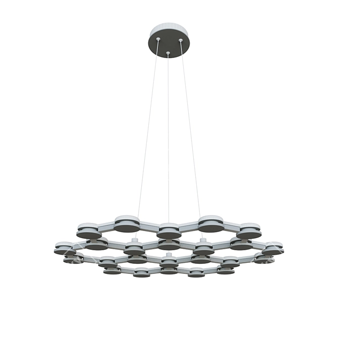 Sleek Bronze Pendant Lamp 3D model image 2