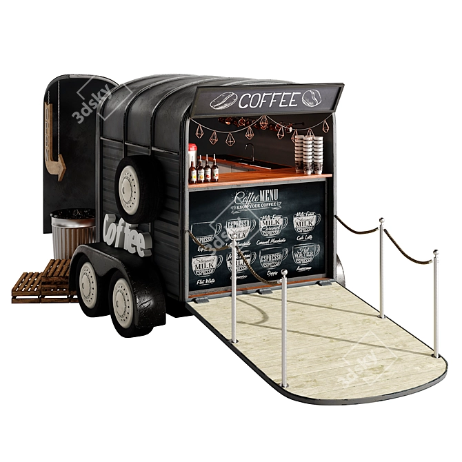 Food Truck Brew n' Go 3D model image 2