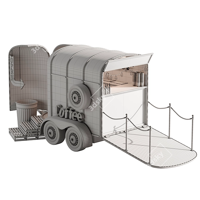 Food Truck Brew n' Go 3D model image 6