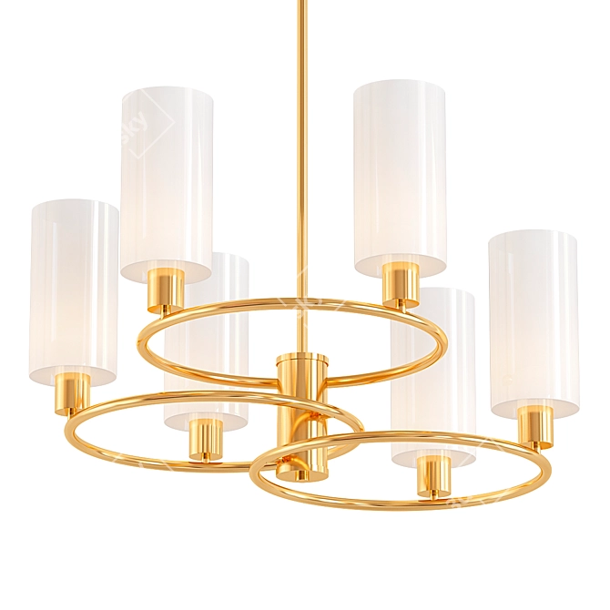 Elegant Lumion Avery Pendant Chandelier 3D model image 1