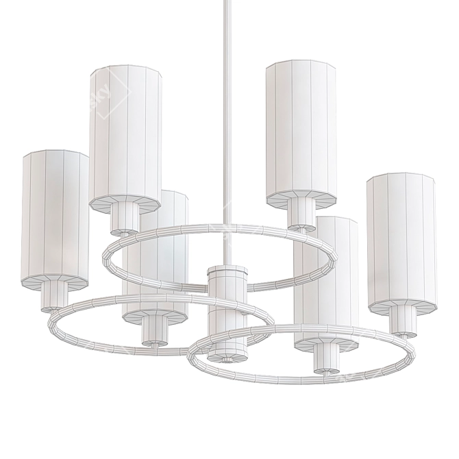 Elegant Lumion Avery Pendant Chandelier 3D model image 2