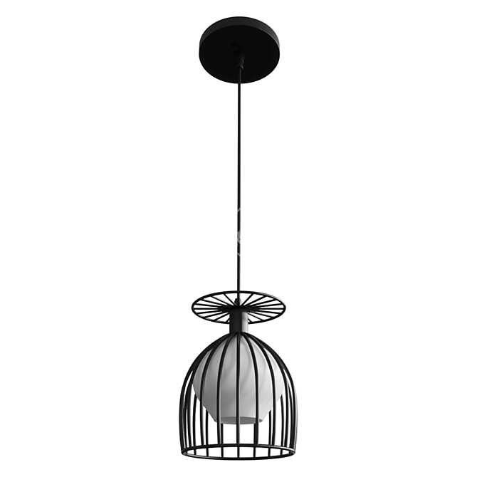 Elegant Pendant Lamp by DeMarkt 3D model image 1