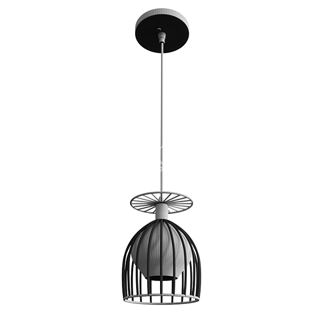 Elegant Pendant Lamp by DeMarkt 3D model image 2