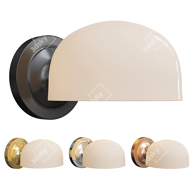 Modern Thurman Wall Sconce 3D model image 1