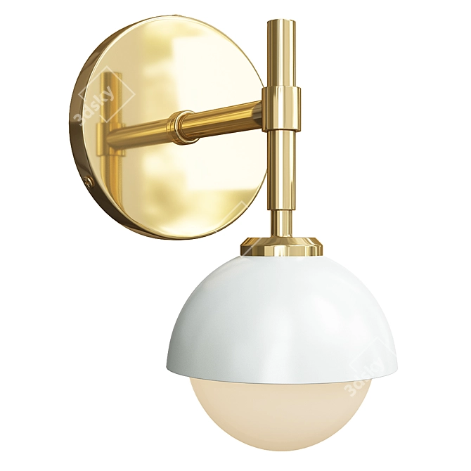 Elegant Greenwich Sconce 3D model image 1