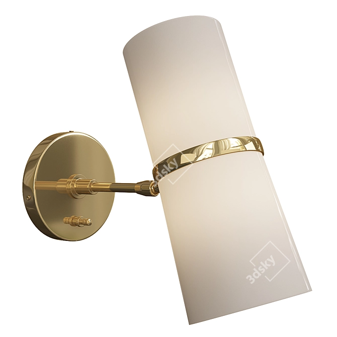 Conifer Short Wall Sconce: Sleek and Stylish Illumination 3D model image 1