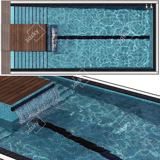Modern Pool Design | VRAY & CORONA | 180.590 Polys 3D model image 2