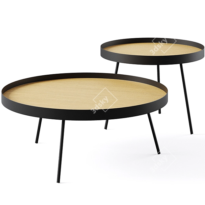 Minimalist Coffee Table Nenet by La Forma 3D model image 1