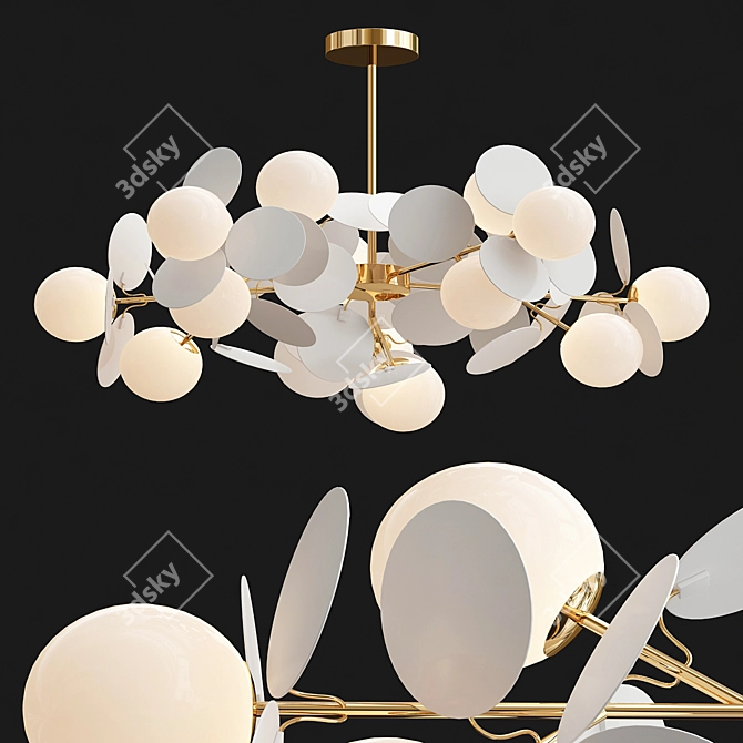 Elegant Artistic Matisse Chandelier 3D model image 1