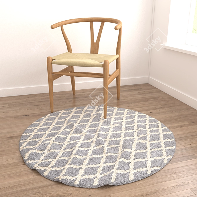 Versatile Set of 8 Rugs 3D model image 2