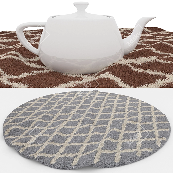 Versatile Set of 8 Rugs 3D model image 4