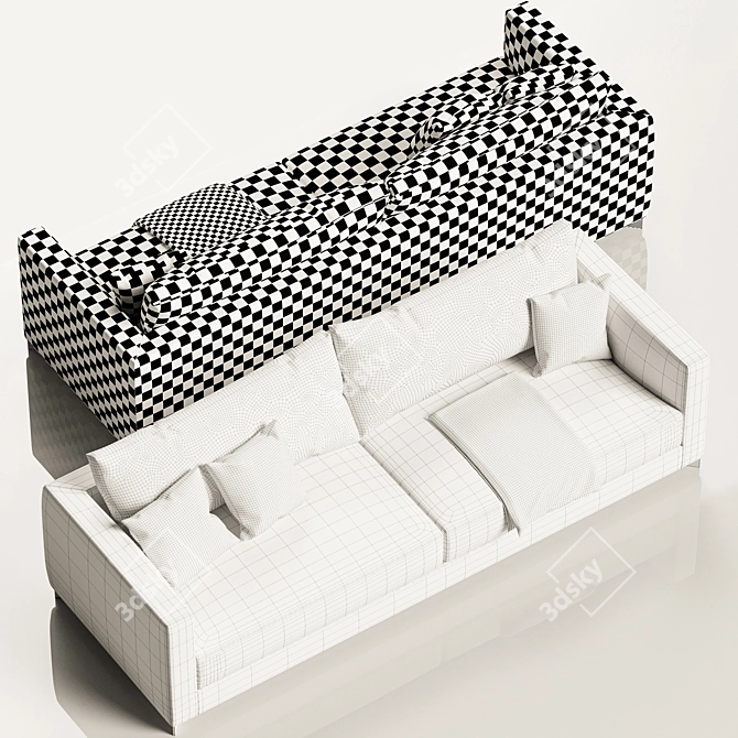 Modern Chic Blum Sofa[RU Translation: Современный стильный диван Блюм] 3D model image 3