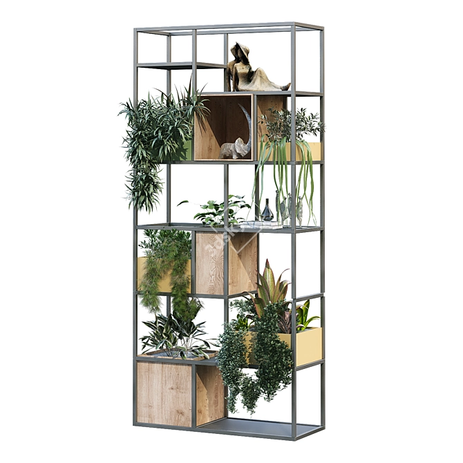 Vertical Greenery Decor Set 3D model image 3