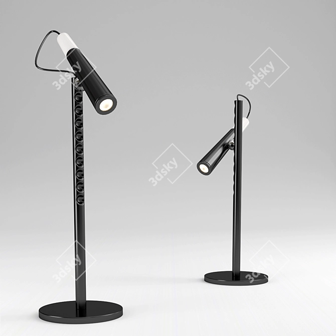 Elegant Becky Tab Lamp 3D model image 2