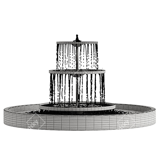 Premium Garden Water Fountains 3D model image 2