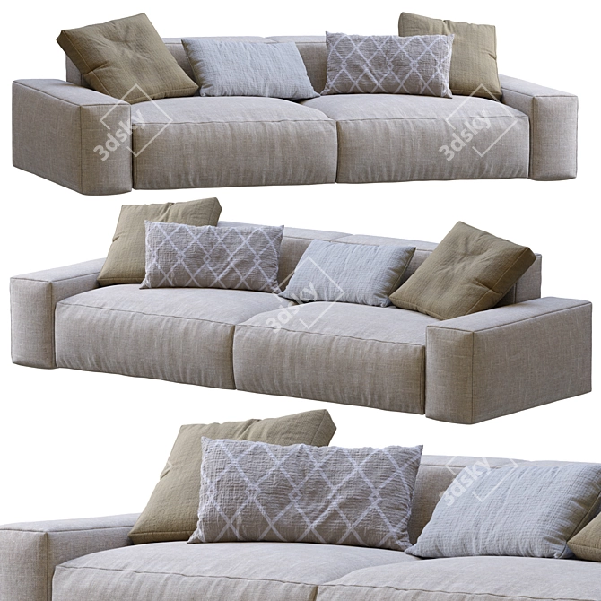 Jesse Daniel Sofa: Modern and Stylish 3D model image 5