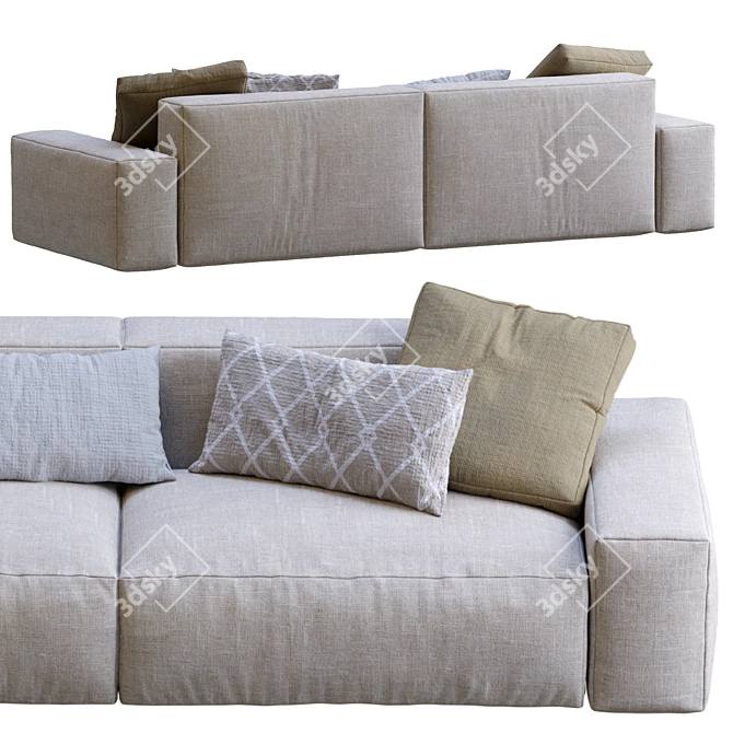 Jesse Daniel Sofa: Modern and Stylish 3D model image 6