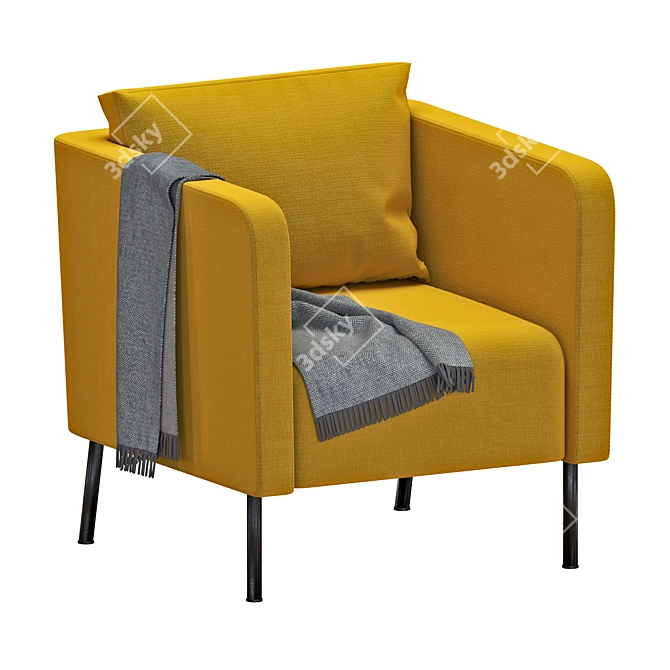 EKERÖ Armchair: Stylish and Versatile Furniture 3D model image 2