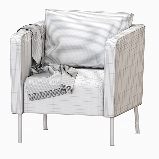 EKERÖ Armchair: Stylish and Versatile Furniture 3D model image 5