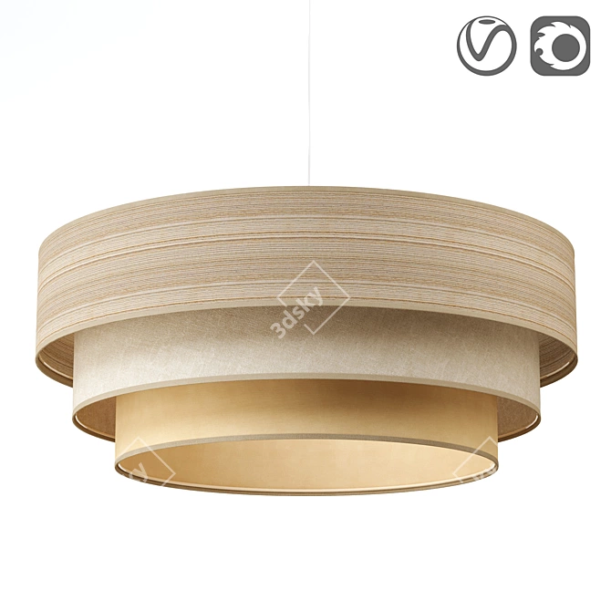 Triniti Pendant Light: Contemporary Elegance 3D model image 2