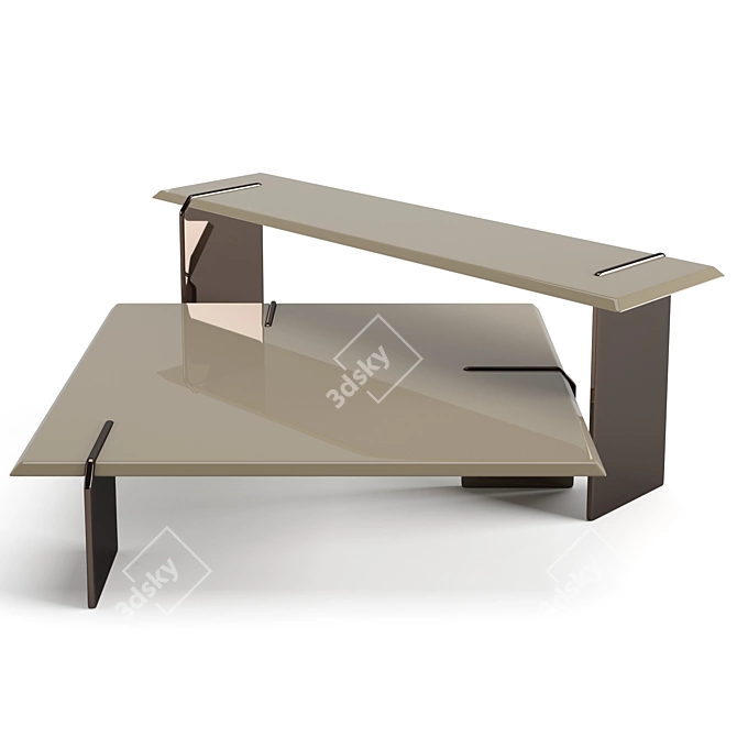 Modern Minotti Keel Coffee Tables 3D model image 4