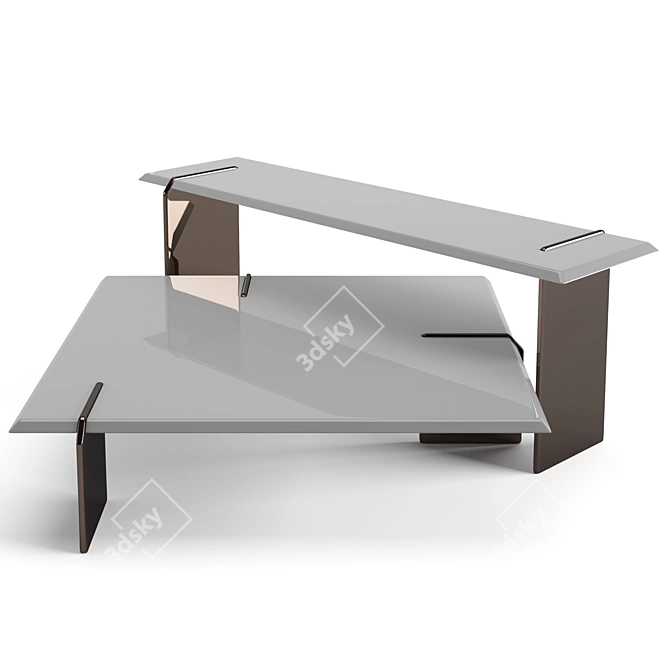 Modern Minotti Keel Coffee Tables 3D model image 6