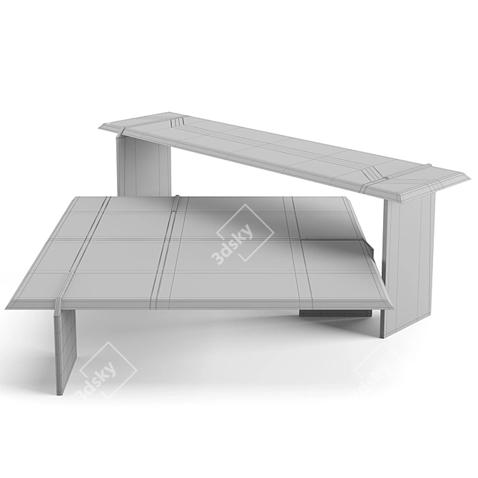 Modern Minotti Keel Coffee Tables 3D model image 7