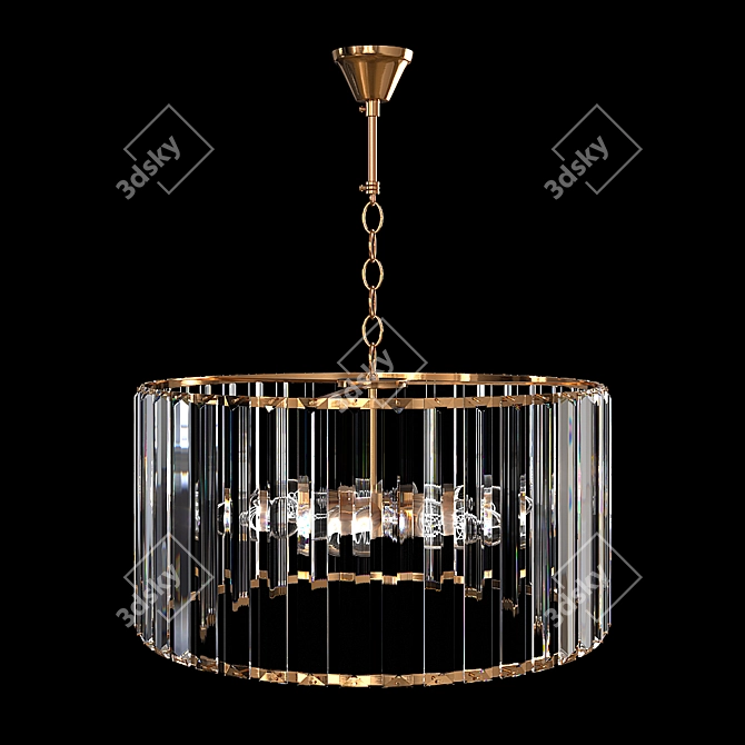 Golden Glow Pendant Light by ARTE Lamp 3D model image 1