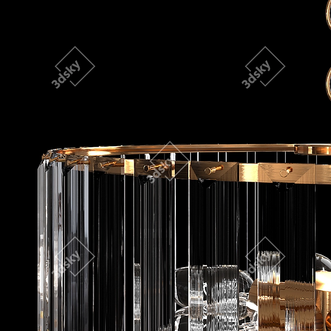 Golden Glow Pendant Light by ARTE Lamp 3D model image 2