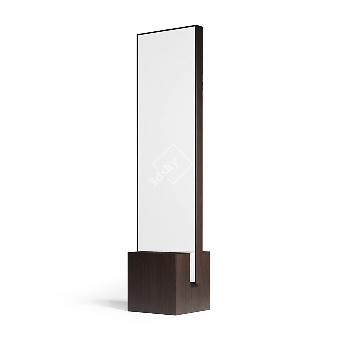 Sleek Modern Mirror Collection 3D model image 2