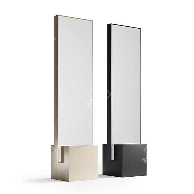 Sleek Modern Mirror Collection 3D model image 5