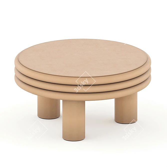 Modern Scala Low Large Coffee Table 3D model image 3