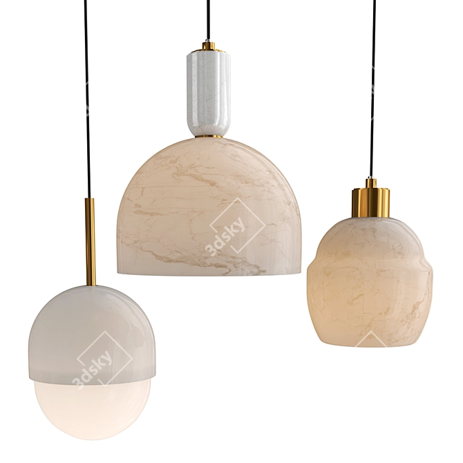 Sleek 2013 MIEL Design Lamp 3D model image 1