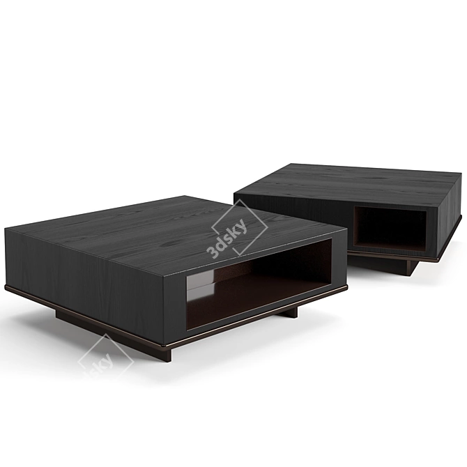 Elegant Minotti Roger Coffee Tables 3D model image 2