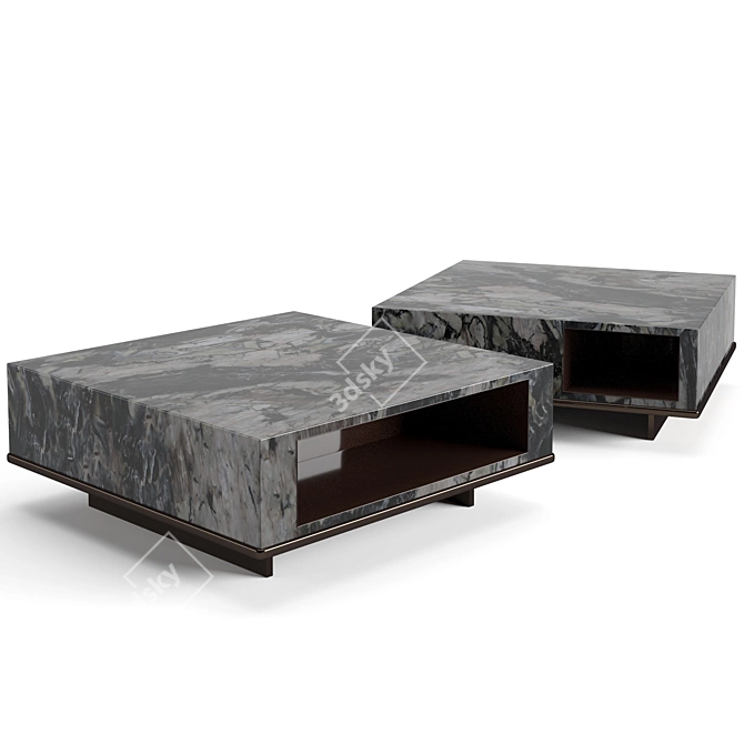 Elegant Minotti Roger Coffee Tables 3D model image 3