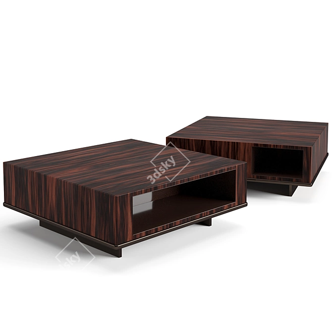 Elegant Minotti Roger Coffee Tables 3D model image 4