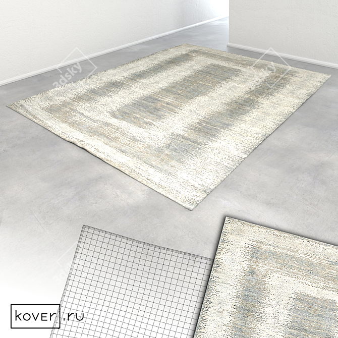 Emerald Art de Vivre: West Hollywood Carpet 3D model image 2